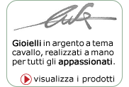 Luce, gioielli in argento a tema cavallo