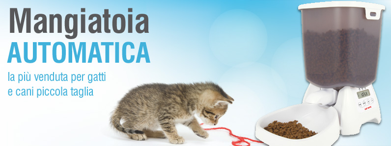 Mangiatoia AUTOMATICA: la pi� venduta per gatti e cani di piccola taglia