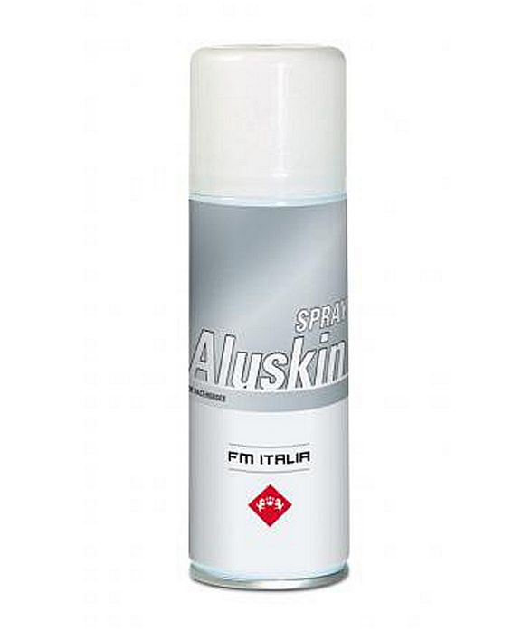 ALUSKIN spray ad uso esterno contenente alluminio micronizzato crea un film elastico‚ traspirante e protettivo da agenti esterni per cavalli 200 ml