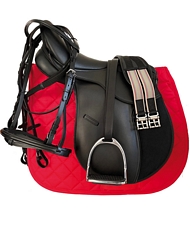 Sellino Inglese Trapuntato Per Cavalli Multiuso Blu Reale 24x23